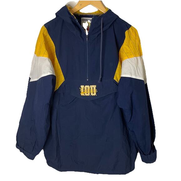 VTG 90s IOU Nylon 1/2 Zip Windbreaker Jacket Pullover Streetwear Skater Men LRG - Picture 2 of 15